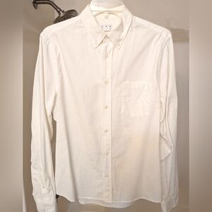 Men's White Oxford  Shirt